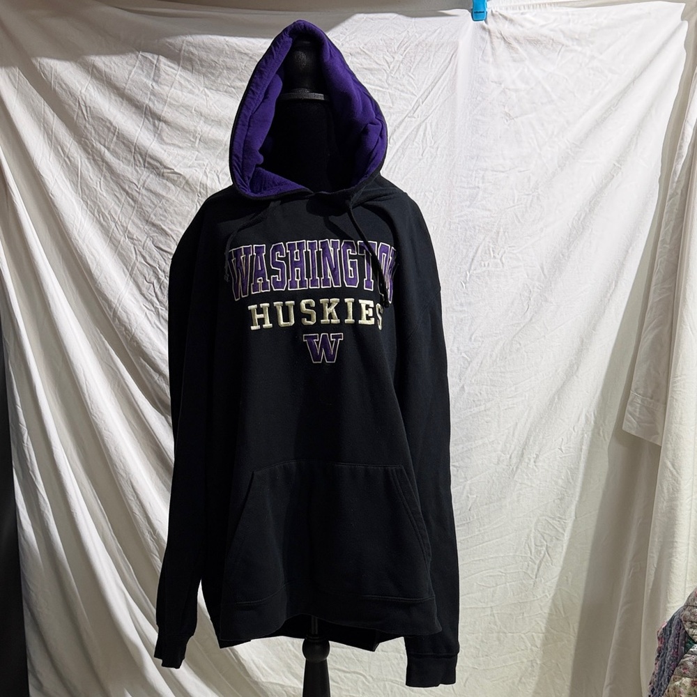 Colosseum Black and Purple Men's Hoodie